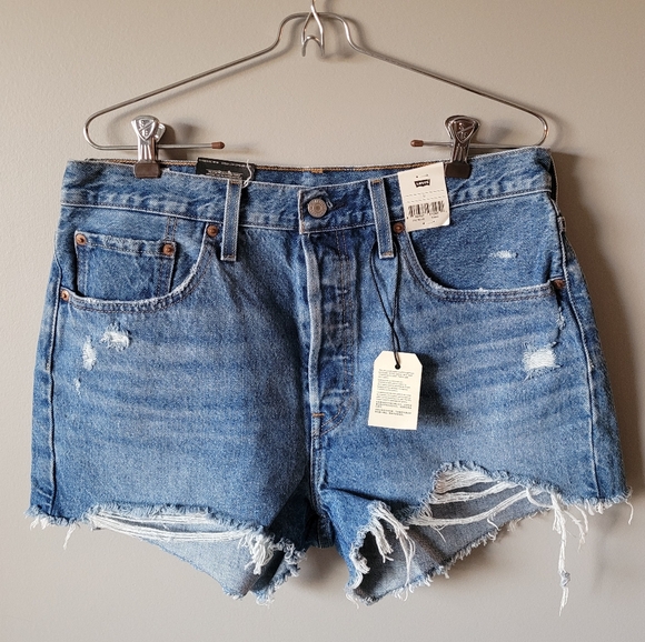 Levi's 501 denim cutoffs shorts - Picture 3 of 14